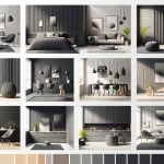 Colore Antracite Chiaro E Scuro: Abbinamenti E Pareti Abbinamenti: COLORE ANTRACITE CHIARO con tessuti chiari e SCURO con arredi moderni