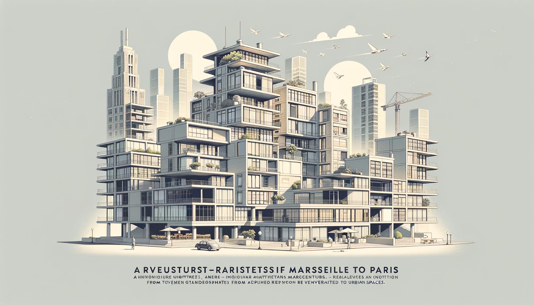 Le Corbusier: dall'audace Marsiglia alla maestosa Parigi